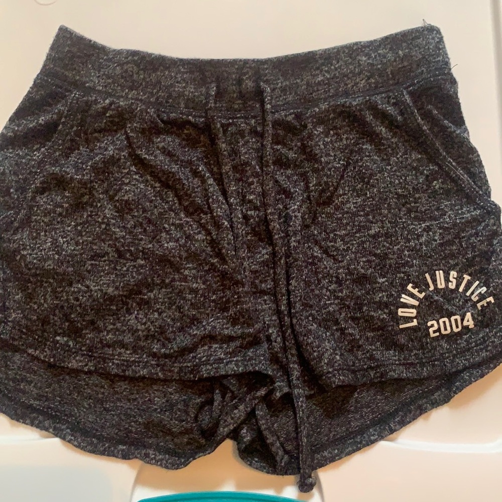 grey justice shorts